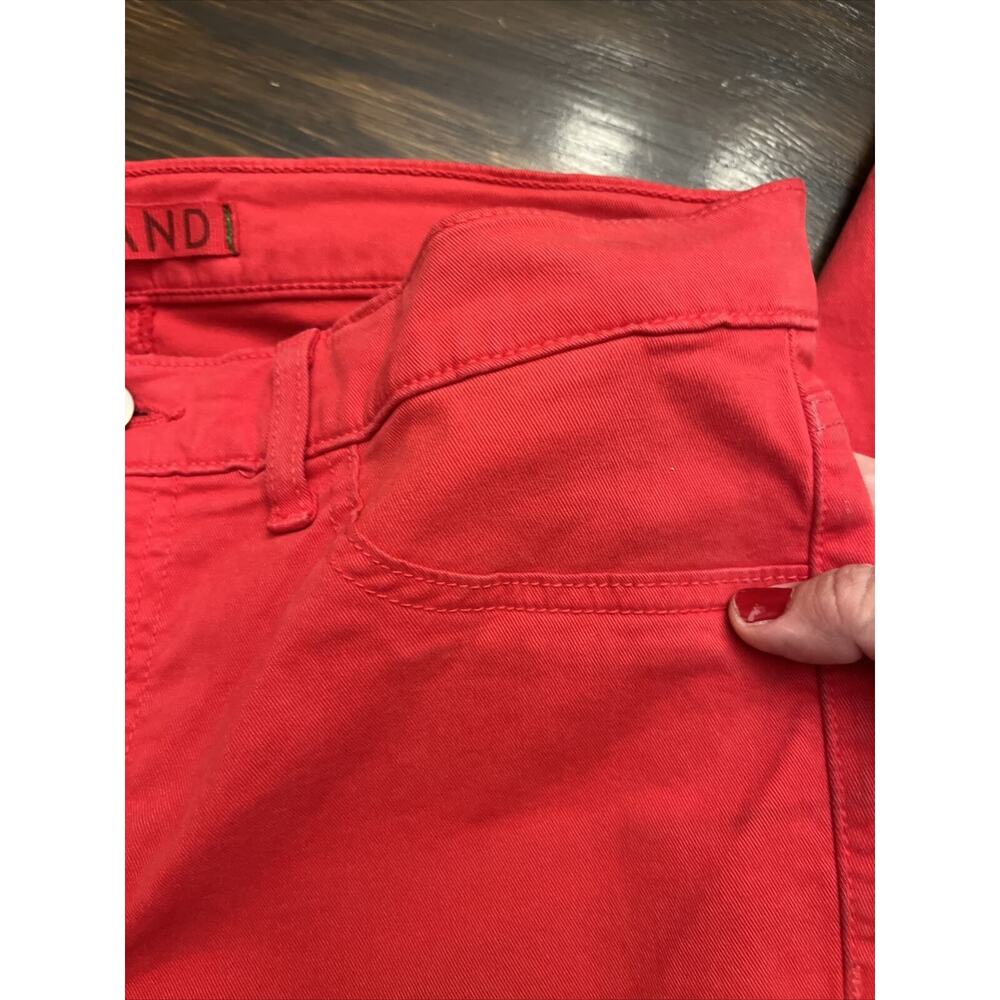 J BRAND Skinny Leg Brt Red Bright Low Rise Jeans Size 28 Denim USA - Picture 11 of 11